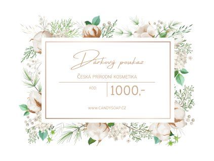 Dárkový kupon na 1 000,- elektronický
